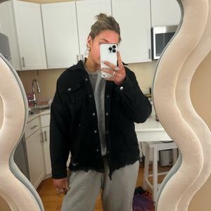 Nasty Gal Black Denim Jacket